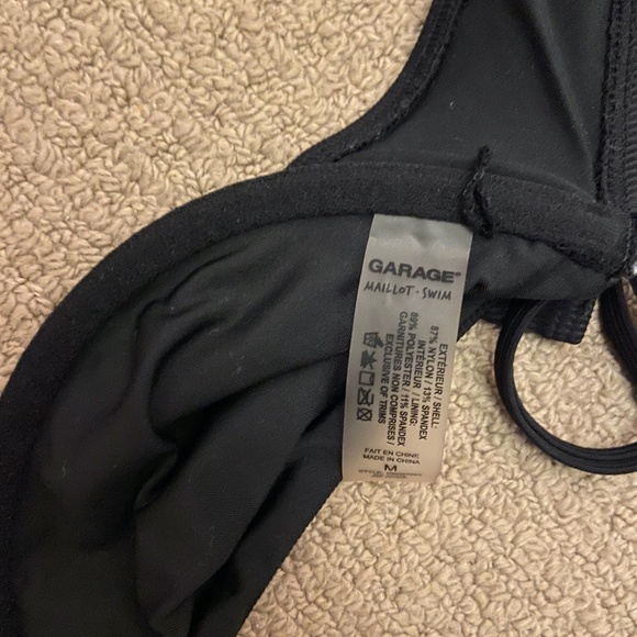 Garage Underwire Medium Black Bikini Top - Picture 2 of 2